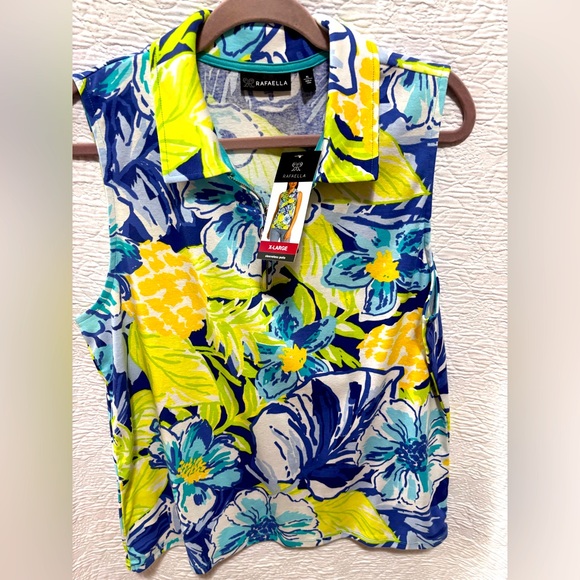 Rafaella Tops - NWT Rafaela sleeveless collared shirt